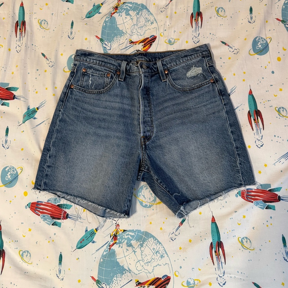 Levi's Blue Denim Jean Shorts